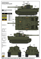 Trumpeter MILITARY MODEL Trumpeter 1/35 PzKpfw VI Ausf E SdKfz 181 Tiger I Tank Late Production w/Zimmerit (New Tool) Kit