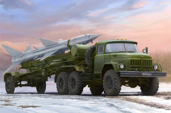 Trumpeter MILITARY MODEL Trumpeter 1/35 Russian Zil131V Military Truck w/PR11 SA2 Guideline Missile Kit (New Variant)