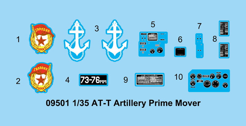 Trumpeter MILITARY MODEL Trumpeter 1/35 Soviet AT-T Artillery Prime Mover Kit