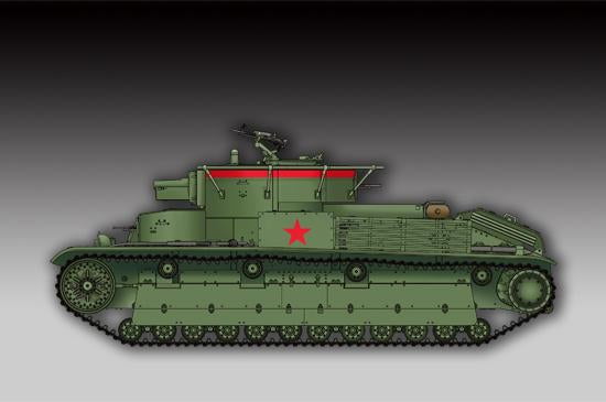 Trumpeter MILITARY MODEL Trumpeter 1/72 Soviet T28 Medium Tank w/Welded Turret Kit