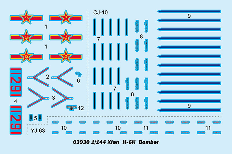 Trumpeter MODEL AIRCRAFT Trumpeter 1/144 Chinese Xian H6K Strategic Bomber Kit