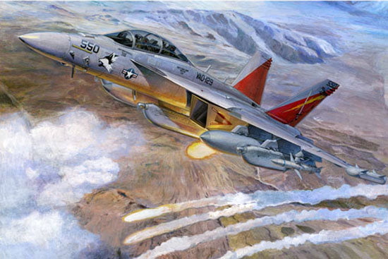 Trumpeter MODEL AIRCRAFT Trumpeter 1/32 EA18G Growler Electronic Warfare Aircraft Kit
