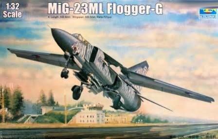 Trumpeter MODEL AIRCRAFT Trumpeter 1/32 MiG23ML Flogger G Soviet Fighter Kit