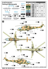 Trumpeter MODEL AIRCRAFT Trumpeter 1/48 Mi24A Hind-B Helicopter (New Tool)