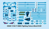 Trumpeter MODEL AIRPLANES Trumpeter 1/144 F16B/D Fighting Falcon Block 15/30 Aircraft Kit