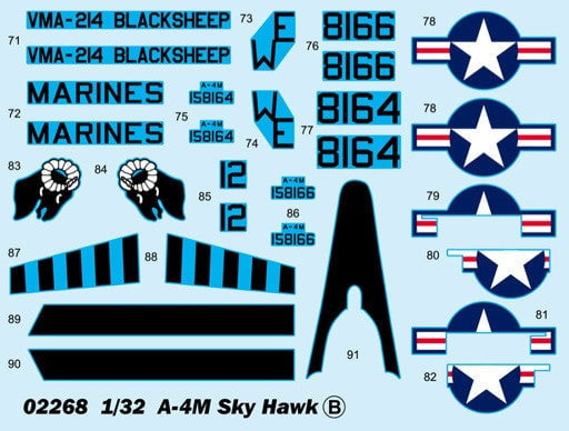Trumpeter MODEL AIRPLANES Trumpeter 1/32 A4M Skyhawk Carrier Launched Ground Attack Aircraft Kit