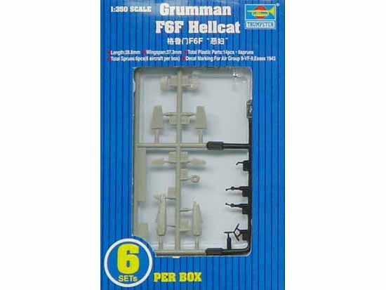 Trumpeter MODEL AIRPLANES Trumpeter 1/350 F6F Hellcat Aircraft Set for USS Essex (6/Bx) Kit