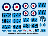 Trumpeter MODEL AIRPLANES Trumpeter 1/48 DeHavilland Sea Hornet NF21 Fighter Kit