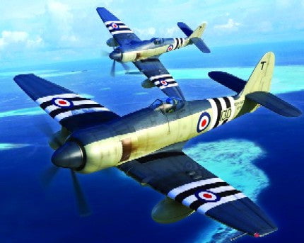 Trumpeter MODEL AIRPLANES Trumpeter 1/48 Hawker Sea Fury FB11 Fighter Kit