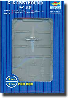Trumpeter MODEL AIRPLANES Trumpeter 1/700 C2 Greyhound Aircraft Set for USS Nimitz (6/Bx) Kit