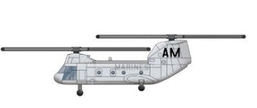Trumpeter MODEL AIRPLANES Trumpeter 1/700 CH46E Sea Knight Helicopter Set for Warships (6/Bx) Kit