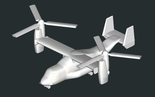 Trumpeter MODEL AIRPLANES Trumpeter 1/700 MV22 Osprey Helicopter Set for Warships (6/Bx) Kit
