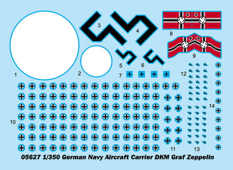 Trumpeter MODEL SHIPS Trumpeter 1/350 German DKM Graf Zeppelin Aircraft Carrier (New Tool) Kit