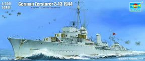 Trumpeter MODEL SHIPS Trumpeter 1/350 German Zerstorer Z43 Destroyer 1944 Kit