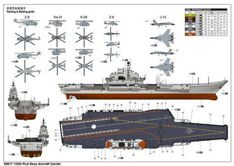 Trumpeter MODEL SHIPS Trumpeter 1/350 PLA Chinese Navy Aircraft Carrier, Yet Unnamed Kit