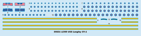 Trumpeter MODEL SHIPS Trumpeter 1/350 USS Langley CV1 Aircraft Carrier Kit