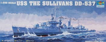 Trumpeter MODEL SHIPS Trumpeter 1/350 USS The Sullivans DD537 Destroyer Kit