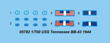 Trumpeter MODEL SHIPS Trumpeter 1/700 USS Tennessee BB43 Battleship 1944 Kit