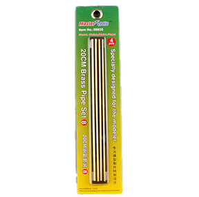 Trumpeter Scale Models Brass Round Tubing Trumpeter Scale Models 9935 Brass Pipe Set #8