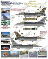 Two Bobs Aviation DECALS Two Bobs Aviation Decals 1/32 Nellis AFB Fighter Weapons School Taxi Cab Viper