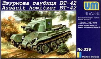 Unimodel Military MILITARY MODEL Unimodel Military 1/72 BT42 Finnish Army Assault Tank w/114mm Howitzer Mk II Gun Kit