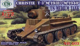 Unimodel Military MILITARY MODEL Unimodel Military 1/72 Christie T3 Mod. 1931/1940 US Medium Tank Kit