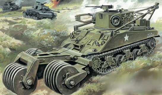 Unimodel Military MILITARY MODEL Unimodel Military 1/72 M32 Tank Recovery Vehicle w/T1E1 Mine Trawl Kit