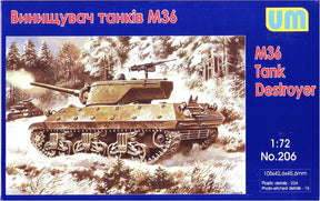 Unimodel Military MILITARY MODEL Unimodel Military 1/72 M36 Tank Destroyer Kit