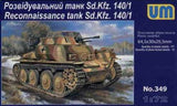 Unimodel Military MILITARY MODEL Unimodel Military 1/72 SdKfz 140/1 WWII Recon Tank Kit