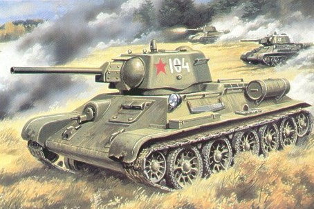 Unimodel Military MILITARY MODEL Unimodel Military 1/72 T34/76 Mod. 1942 WWII Soviet Med Tank w/Formed Turret Kit