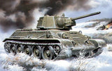 Unimodel Military MILITARY MODEL Unimodel Military 1/72 T34/76 WWII Soviet Tank 1942 w/Cast Turret Kit
