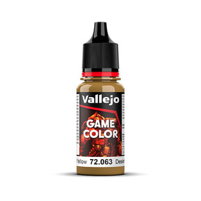 Vallejo Hobby Paint Vallejo Game Color: Desert Yellow (72.063) - New Formula