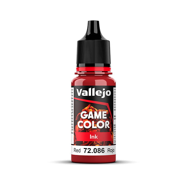Vallejo Hobby Paint Vallejo Game Color Ink: Red (72.086) - New Formula