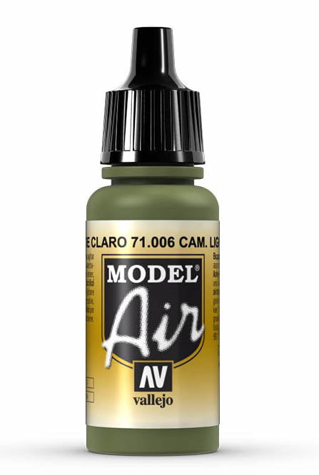 Vallejo Paint - Acrylic Vallejo 71.006 Light Green Chromate Model Air 17ml Bottle