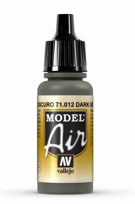 Vallejo Paint - Acrylic Vallejo 71.012 Dark Green Model Air 17ml Bottle