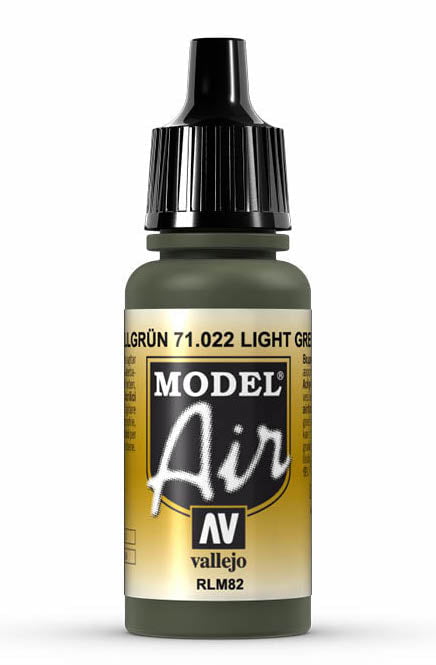 Vallejo Paint - Acrylic Vallejo 71.022 Light Green Model Air 17ml Bottle