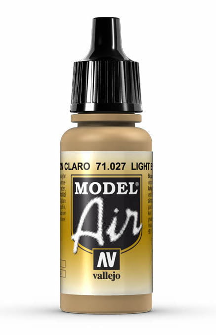 Vallejo Paint - Acrylic Vallejo 71.027 Light Brown Model Air 17ml Bottle