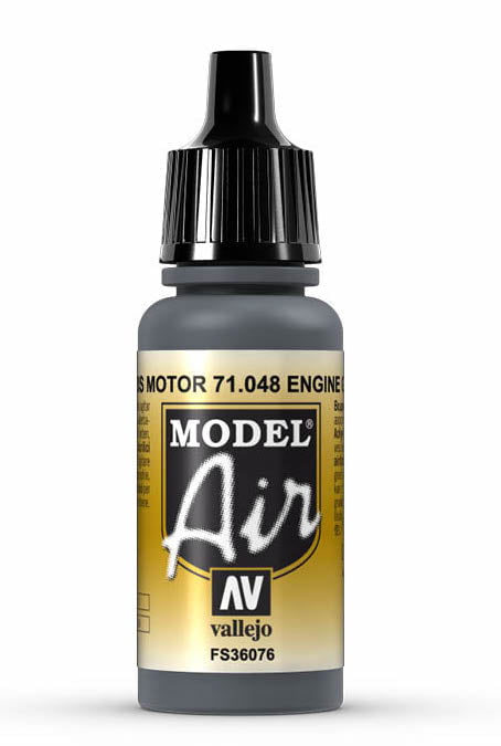 Vallejo Paint - Acrylic Vallejo 71.048 Engine Grey Model Air 17ml Bottle