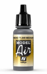Vallejo Paint - Acrylic Vallejo 71.049 Sea Grey Model Air 17ml Bottle