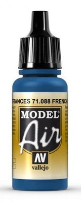 Vallejo Paint - Acrylic Vallejo 71.088 Model Air Acrylic Airbrush Paint French Blue 17ml Bottle