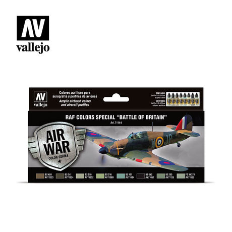 Vallejo Paint - Acrylic Vallejo 71.144 Model Air Acrylic Airbrush Paint RAF Special Battle of Britain 8 Color Set