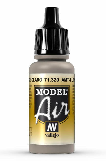 Vallejo Paint - Acrylic Vallejo 71.320 AMT1 Light Grey Brown Model Air 17ml Bottle