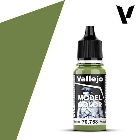 Vallejo Paint Vallejo 70758 Model Color 085 Bright Green Acrylic Paint 18ml
