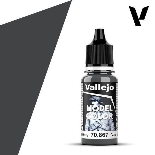 Vallejo Paint Vallejo 70867 Model Color 180 Dark Blue Gray Acrylic Paint 18ml