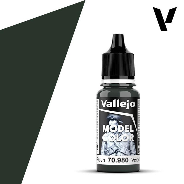 Vallejo Paint Vallejo 70980 Model Color 080 Black Green Acrylic Paint 18ml