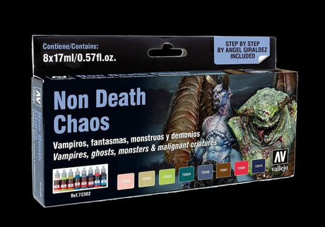 Vallejo PAINTS Vallejo Acrylic 17ml  Bottle Non Death Chaos Game Color Paint Set (8 Colors)