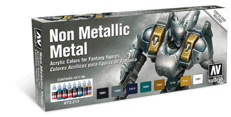 Vallejo PAINTS Vallejo Acrylic 17ml  Bottle Non Metallic Metal Game Color Paint Set (8 Colors)