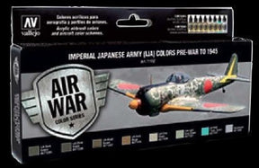 Vallejo PAINTS Vallejo Acrylic Paint 17ml Bottle Imperial Japanese Army Colors Pre-War to 1945 Model Air Paint Set (8 Colors)