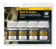 Vallejo Pigment Vallejo 73.193 Soot & Ashes Pigment Powder (Set of 4 35ml Bottles)