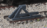 Walthers Cornerstone Walthers 2605 (N Scale) 933-2605 Track Bumpers Dark Gray (5 Pack)